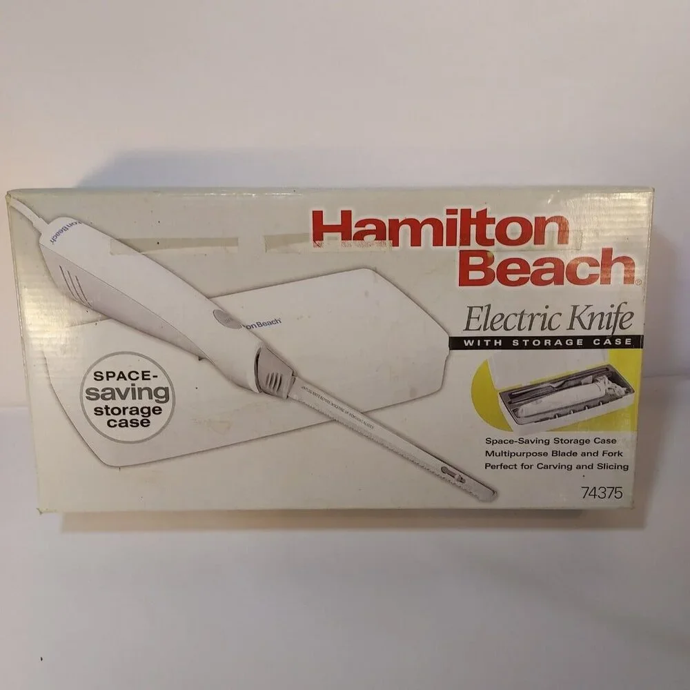Hamilton Beach 74375 Electric Knife with Fork and Storage Case